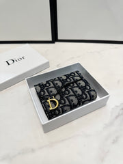 Dior Saddle Card Bag - Classic Oblique Print