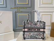 Dior Canvas Embroidered Tote Bag - Stylish & Versatile