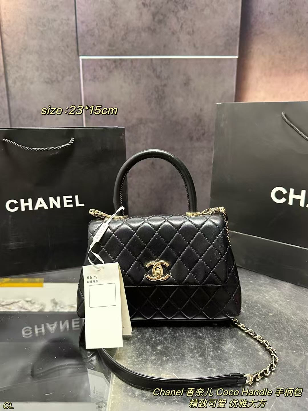 CHANEL Coco Handle Bag - Stylish Handbag with Shoulder Strap