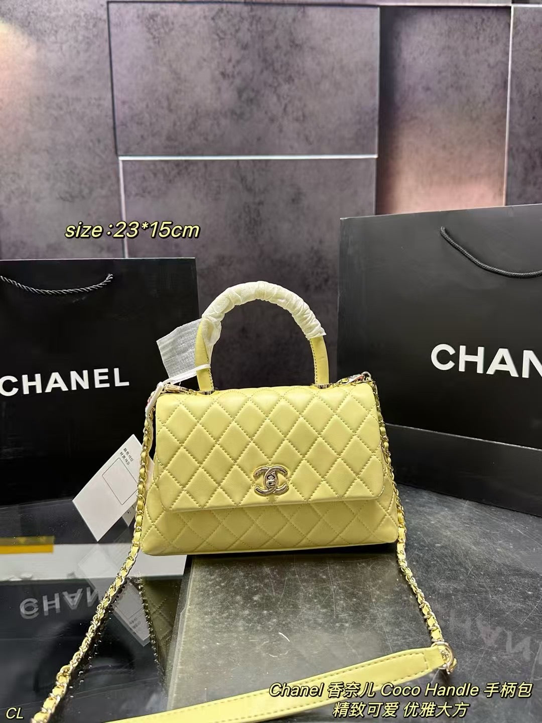 CHANEL Coco Handle Bag - Stylish Handbag with Shoulder Strap