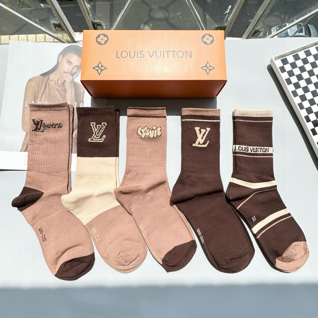 Louis Vuitton Luxury Stockings - 5 Pairs