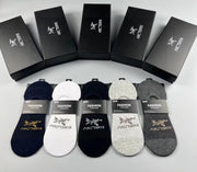 Archaâ€™teryx Menâ€™s Invisible Cotton Socks - 5 Pair Pack
