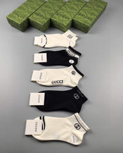 Gucci Jacquard Logo Socks - Set of 5 Pairs