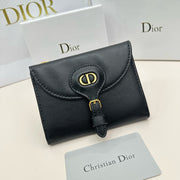 Dior D32 Black Multifunctional Leather Wallet