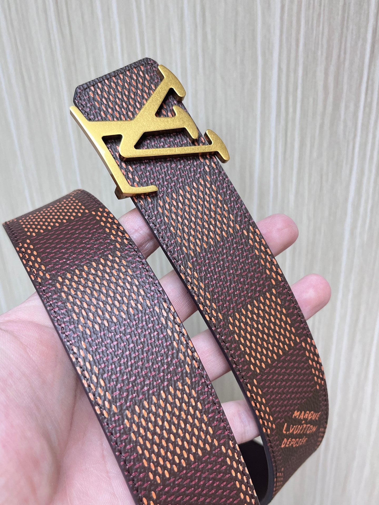 Premium Reversible Canvas & Calf Embossed Bag with Retro Buttons