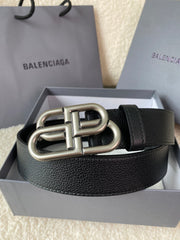 Balenciaga Calfskin Luxury Belt - 3.5cm Wide