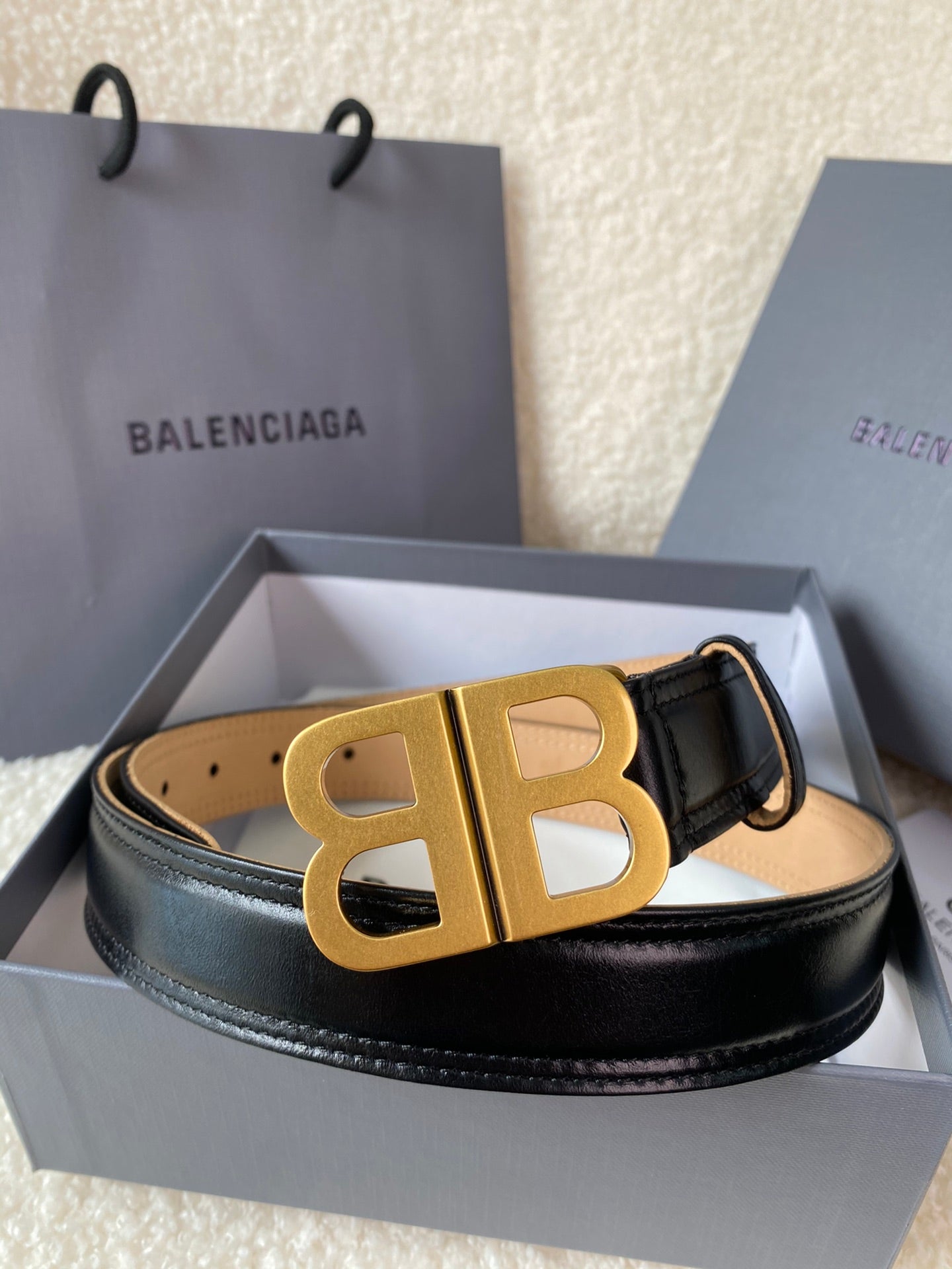 Balenciaga Luxury Calfskin Accessory â€“ 3.0 cm Width