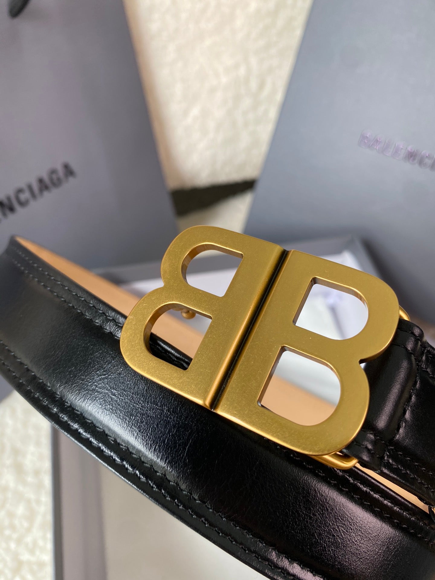 Balenciaga Luxury Calfskin Accessory â€“ 3.0 cm Width