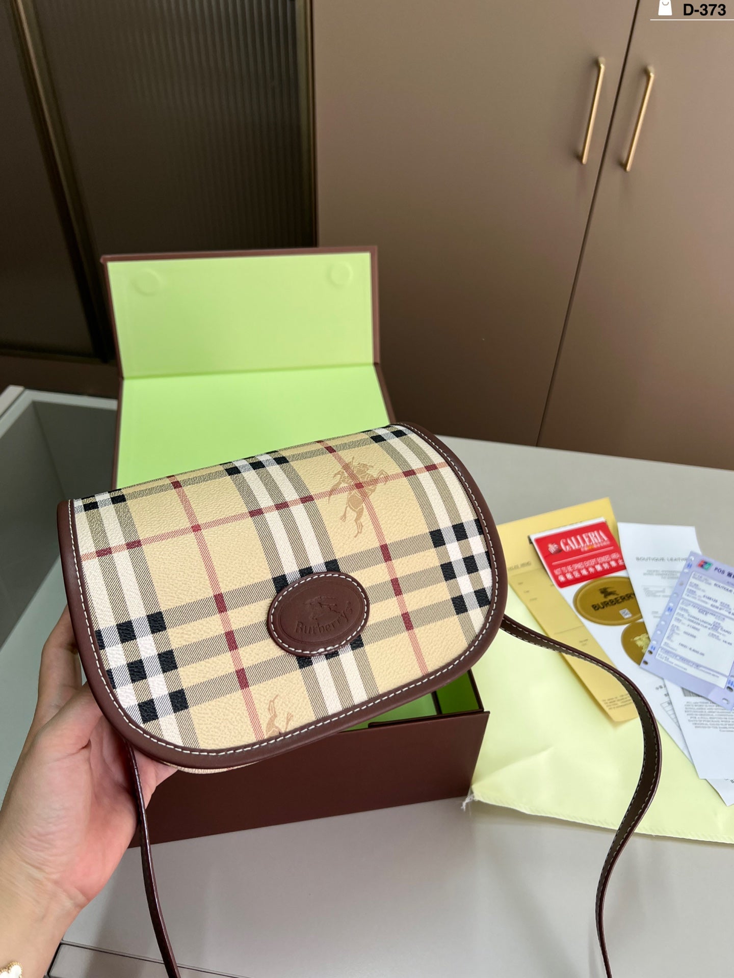 Burberry Saddle Bag - Classic Timeless Design