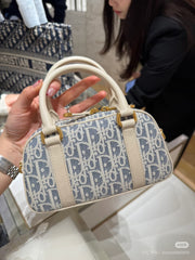 Dior Raffia Vibe Bowling Bag - Summer Ready Chic