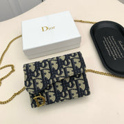 Dior Saddle Bag - Black Gray - Compact & Stylish