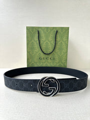 Gucci Reversible Leather Belt with Double G Buckle