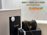 Chanel Mini CF Double Gold Beads Handbag - Elegant & Versatile