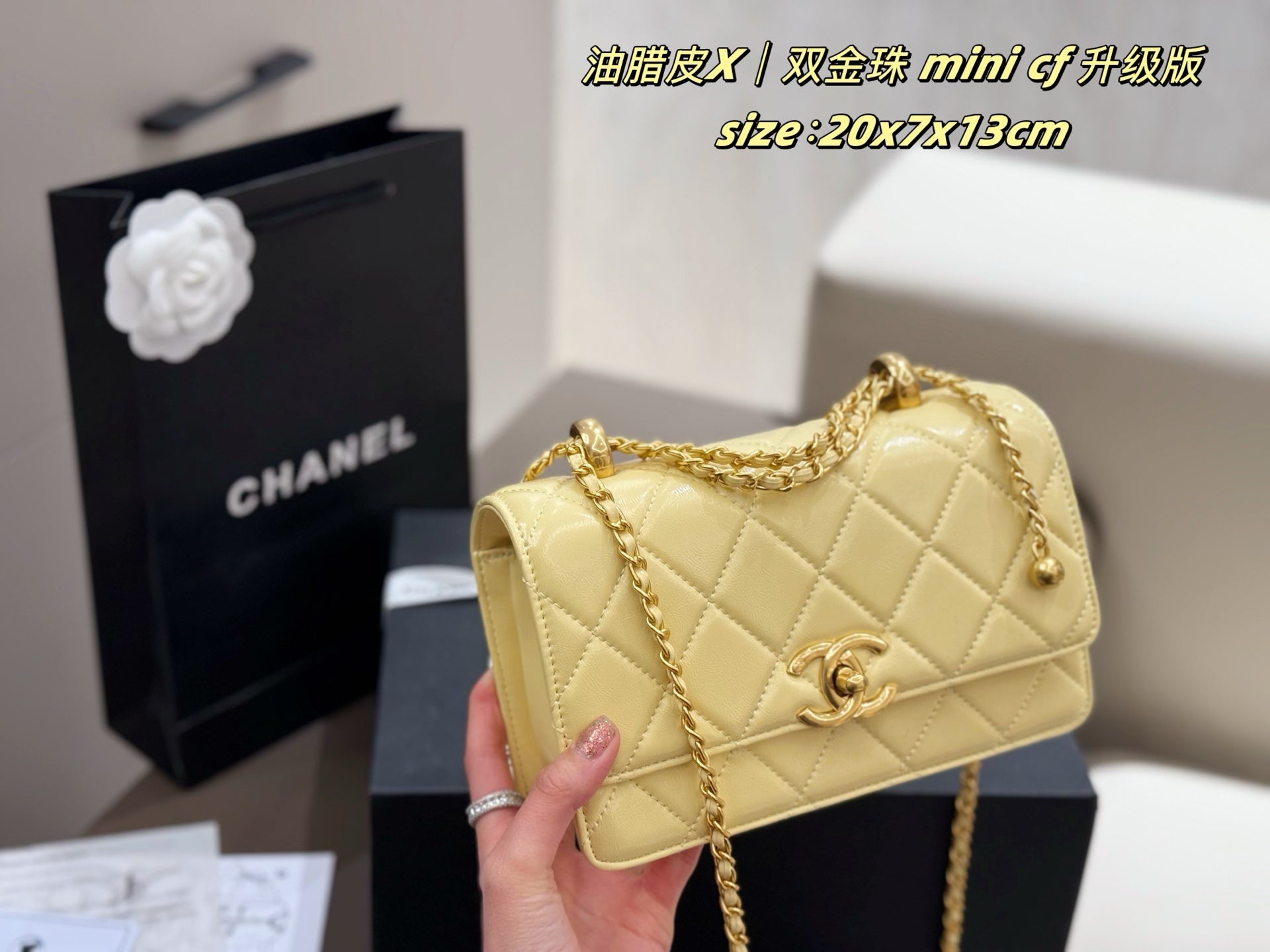 Chanel Mini CF Bag with Adjustable Chain â€“ Vintage Elegance