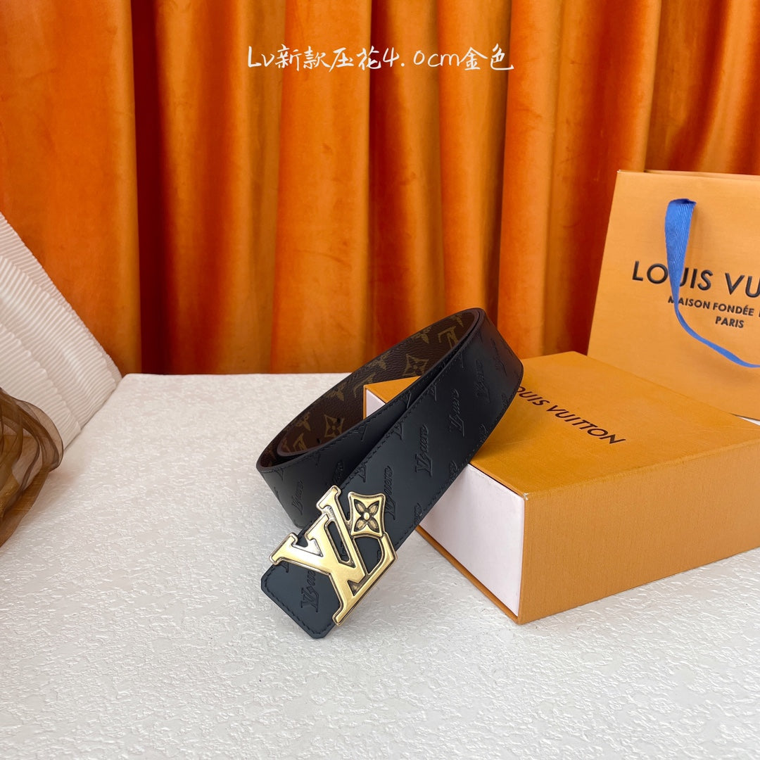 Louis Vuitton Classic Embossed Leather Buckle Sandals