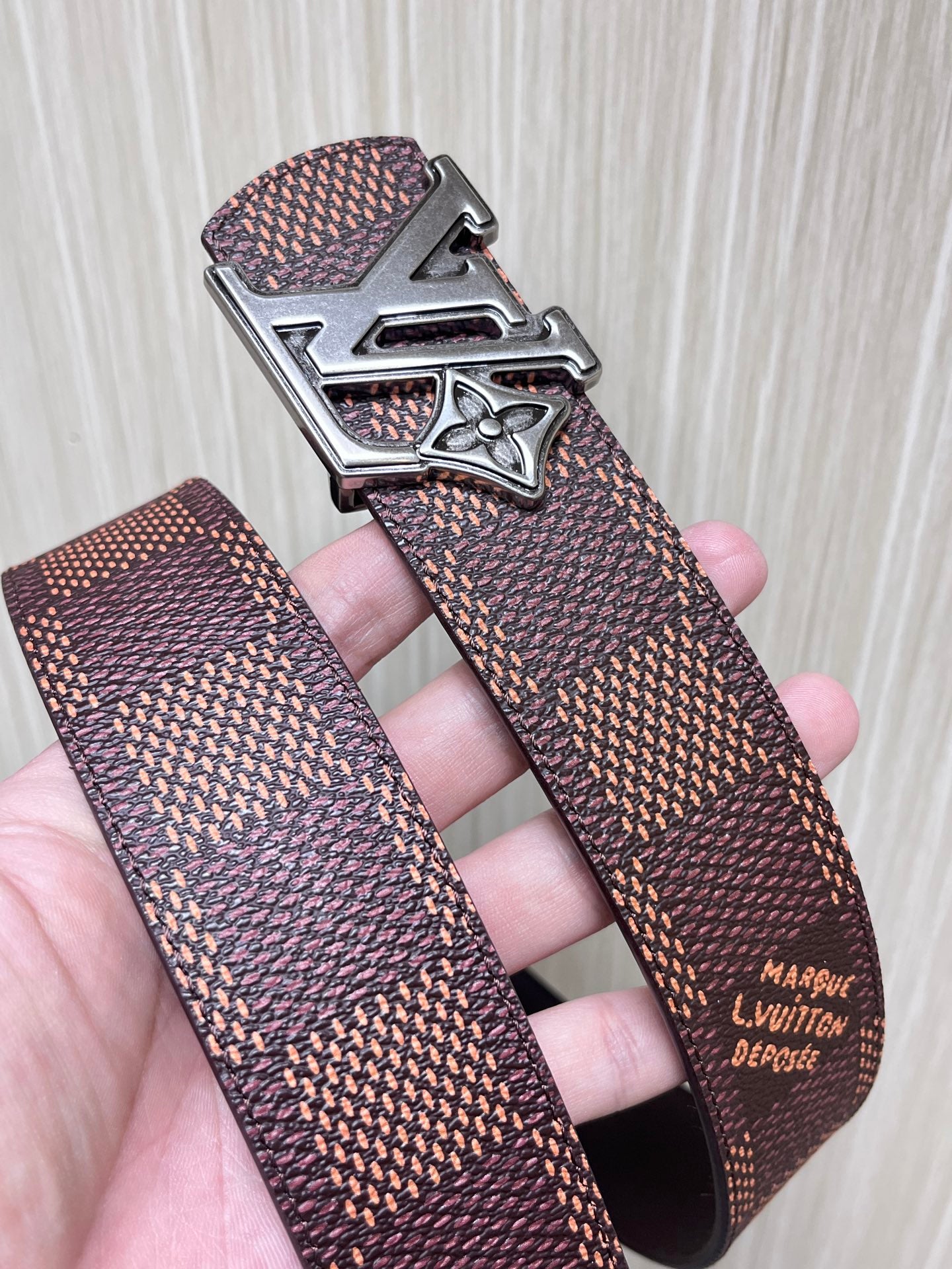 Retro-Style Reversible 4.0mm Canvas and Calf Embossed Accessory