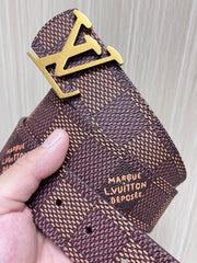 Retro-Inspired Canvas and Calf Leather Reversible Pouch