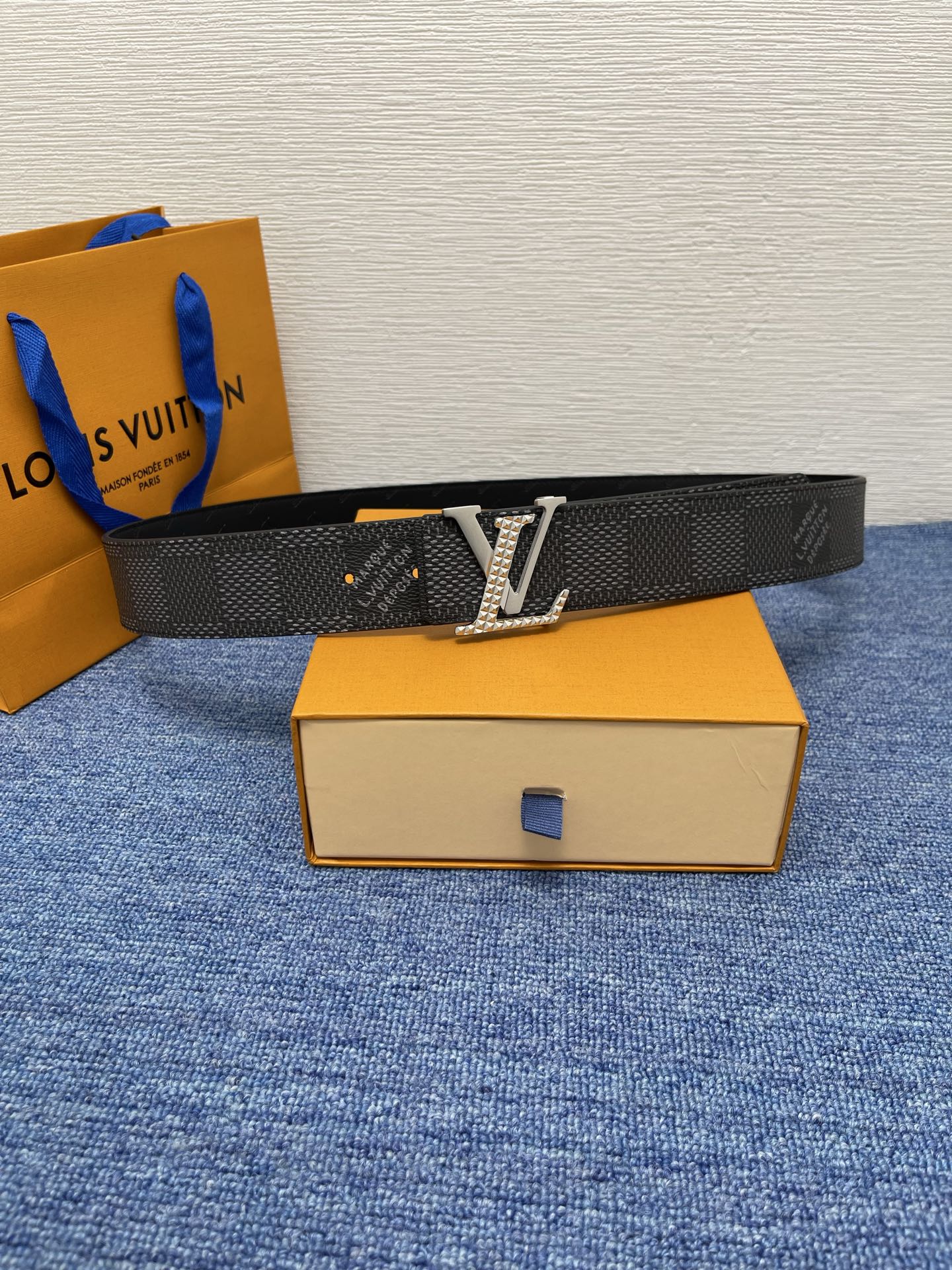 LV Monogram Belt with Buffalo Leather | Luxury Accessory
