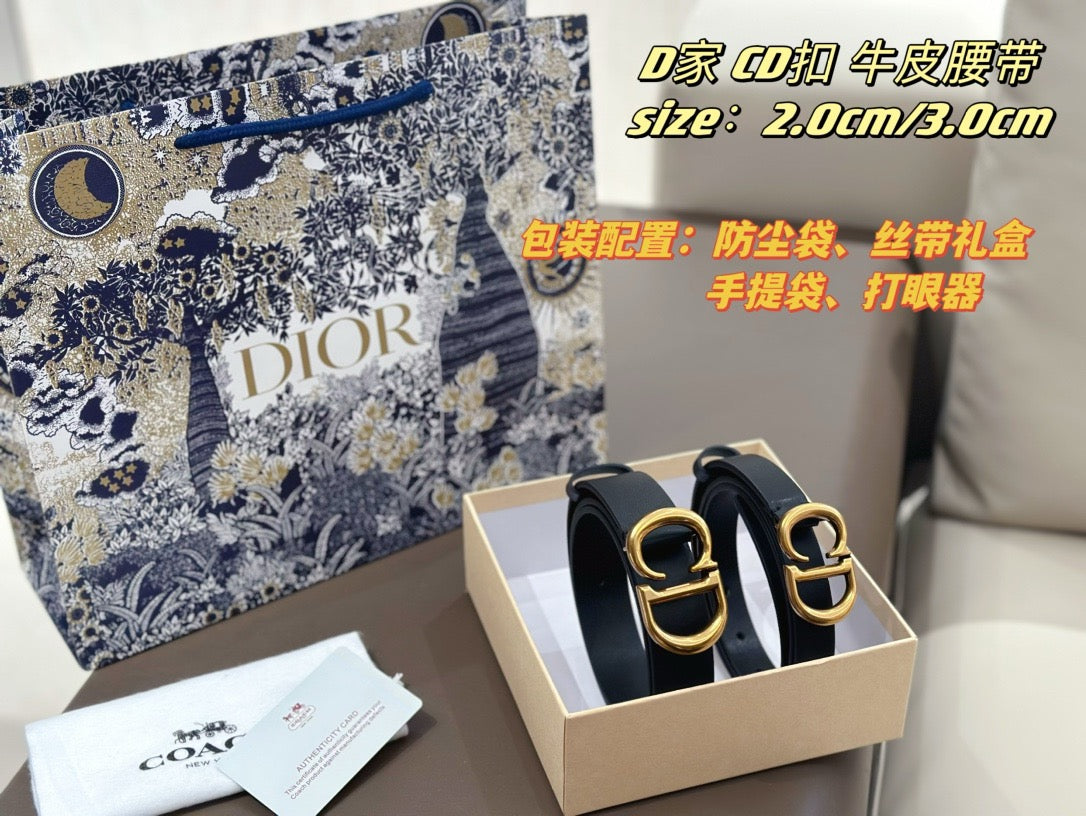 Dior Black Knight Belt - Versatile Fashion Accessory