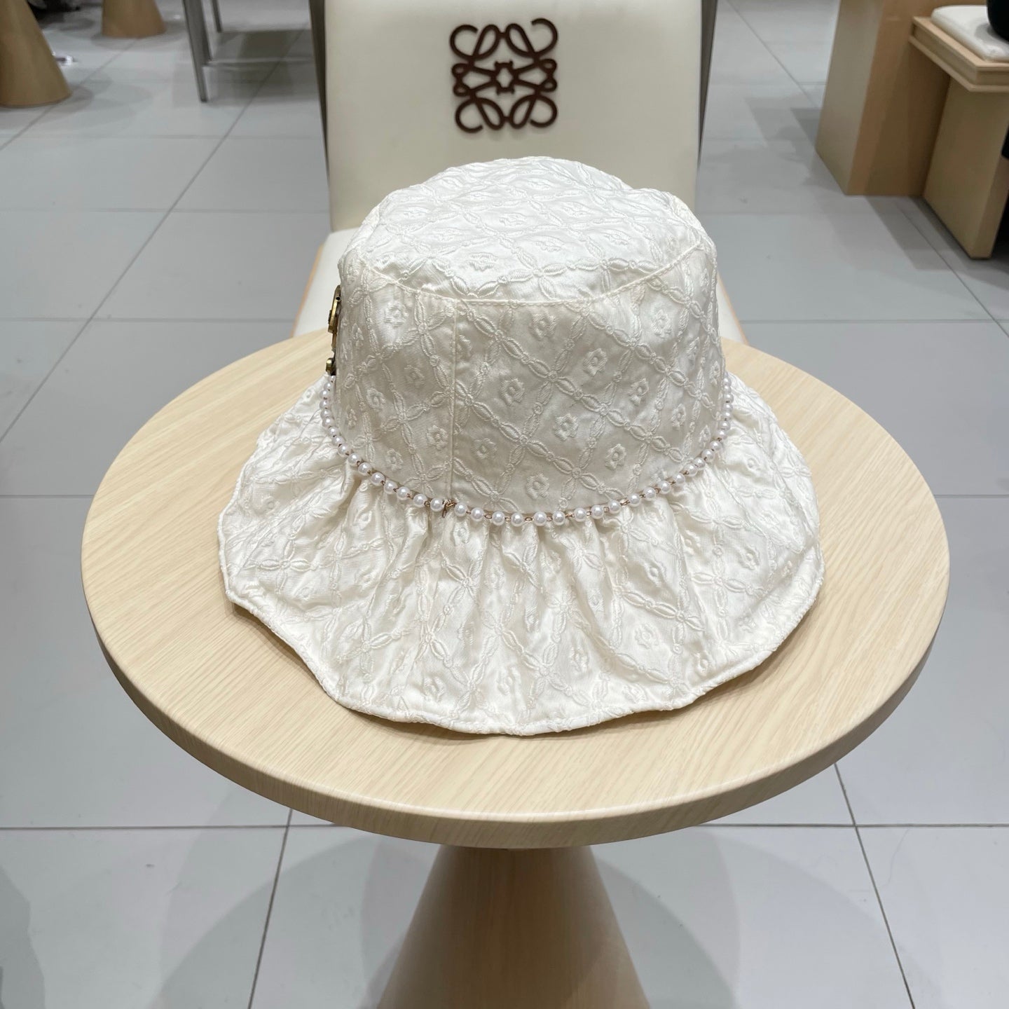 Chanel Women's Pearl Fisherman Hat - High-End Sun Protection