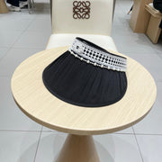 Chanel Hollow Top Headband Sun Hat - 57cm