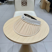 Chanel Hollow Top Sun Hat with Headband - 57cm