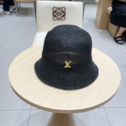 LV Louis Vuitton Women's Knitted Fisherman Hat - Lightweight & Breathable