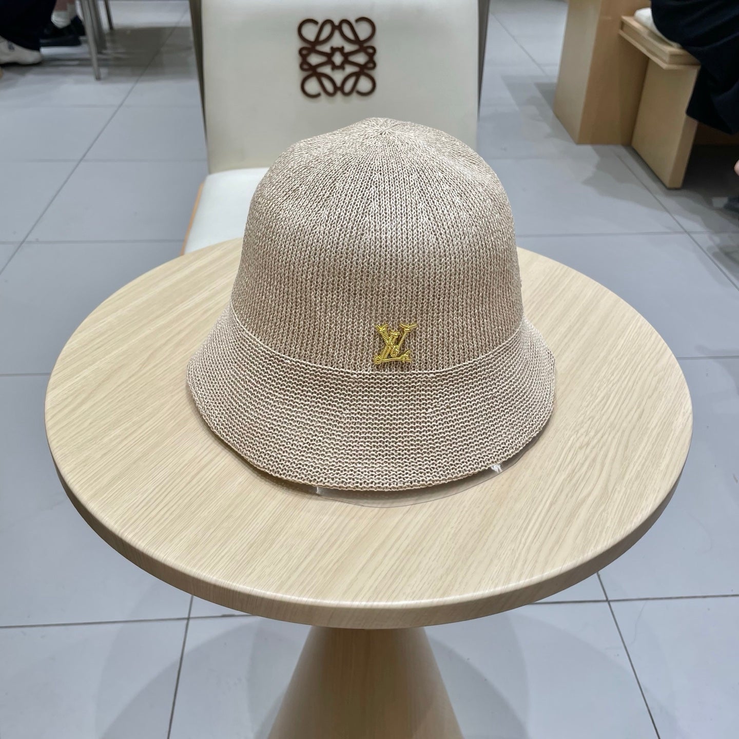 Women's LV Louis Vuitton Breathable Knitted Fisherman Hat
