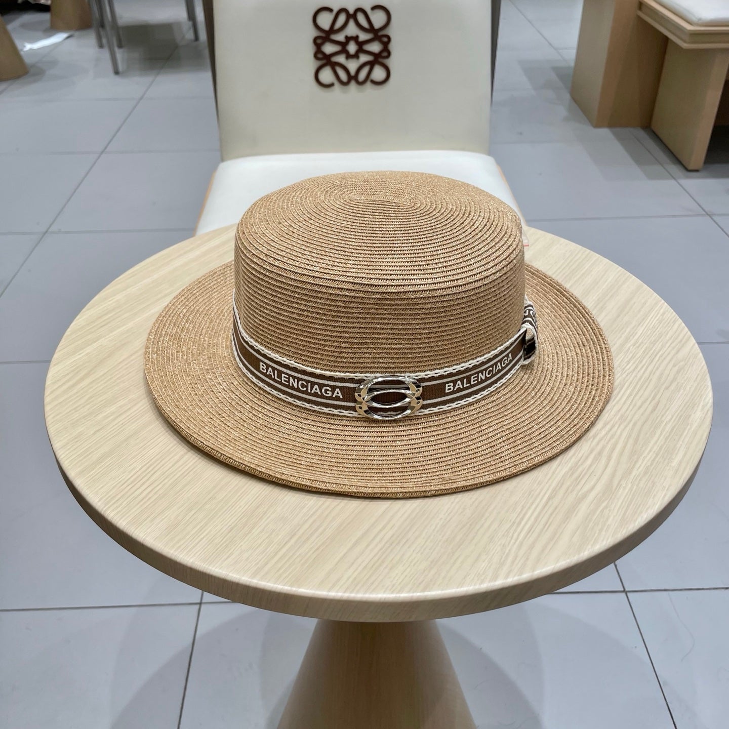 Balenciaga Summer Braided Sun Hat - Adjustable 57cm