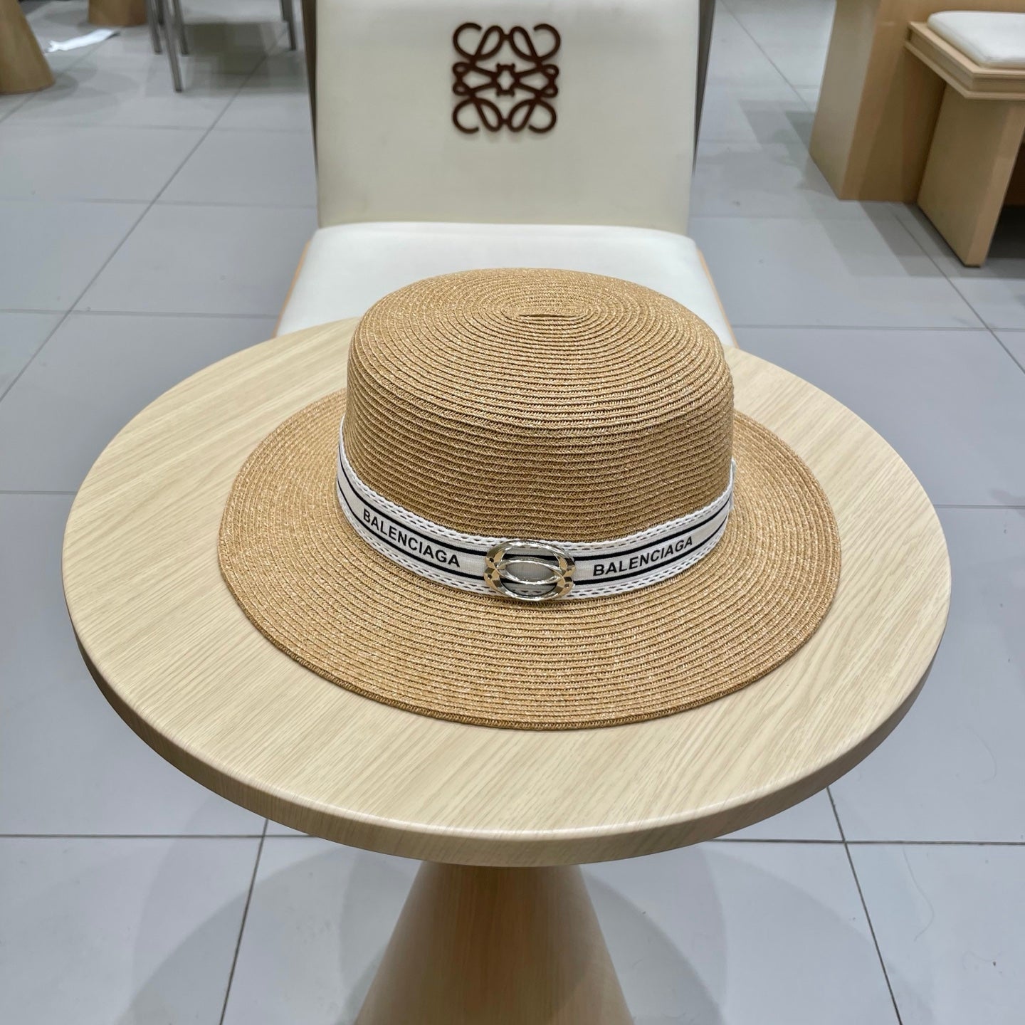 Balenciaga Summer Braided Sun Hat - Adjustable & Stylish