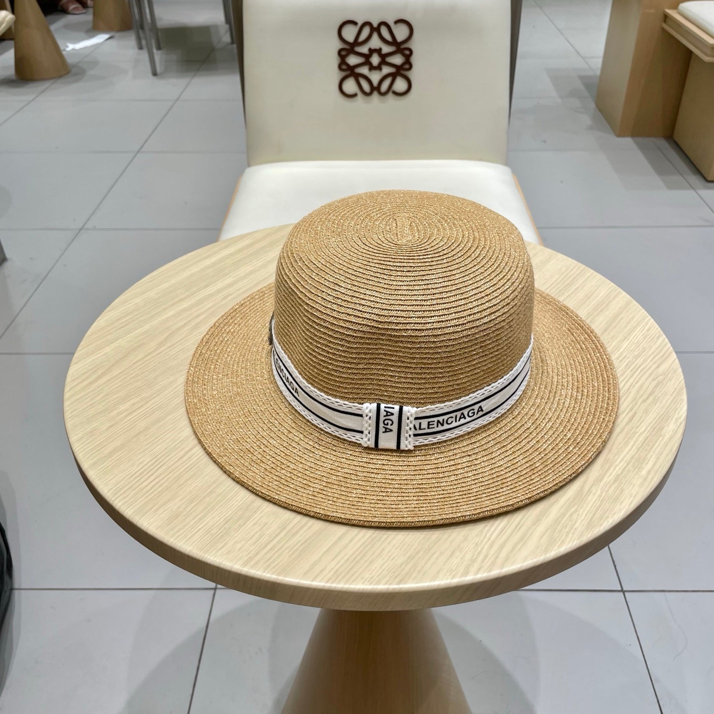 Balenciaga Summer Braided Sun Hat - Adjustable & Stylish