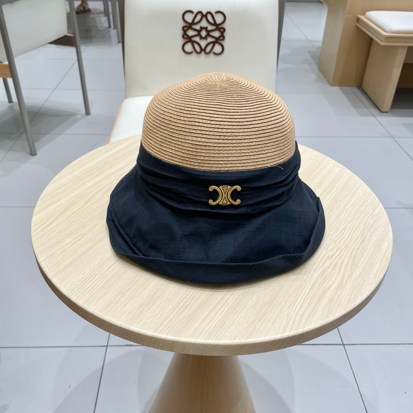 Women's Celine Wide Brim Sun Protection Fisherman Hat