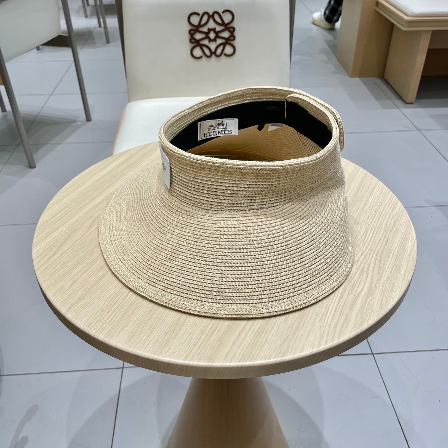Hermes Thin Braided Top Hat - Stylish Summer Sunshade