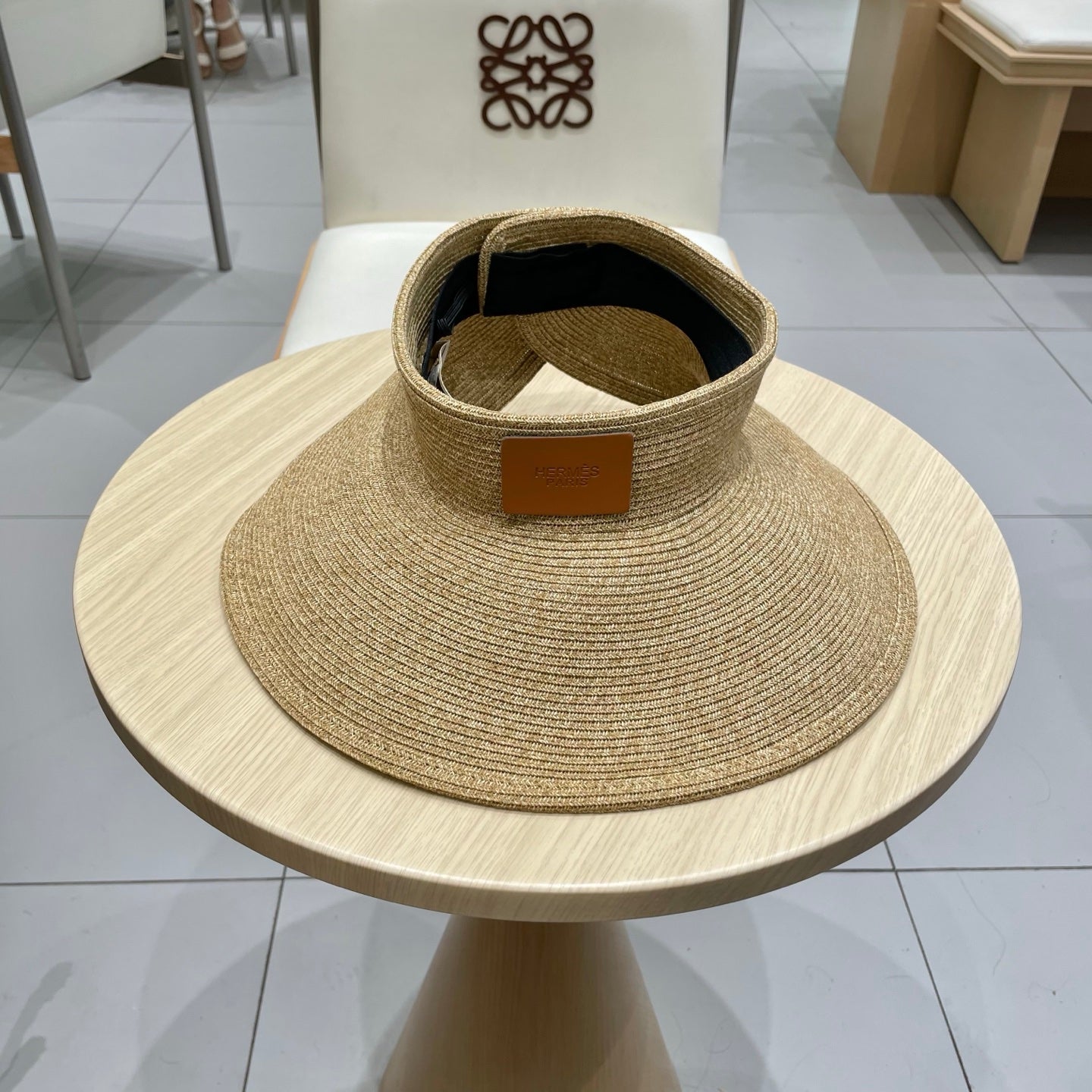 Hermes Thin Braided Summer Hat