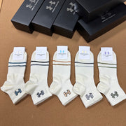 Under Armour Classic Logo Embroidered Socks - 5 Pairs Gift Box