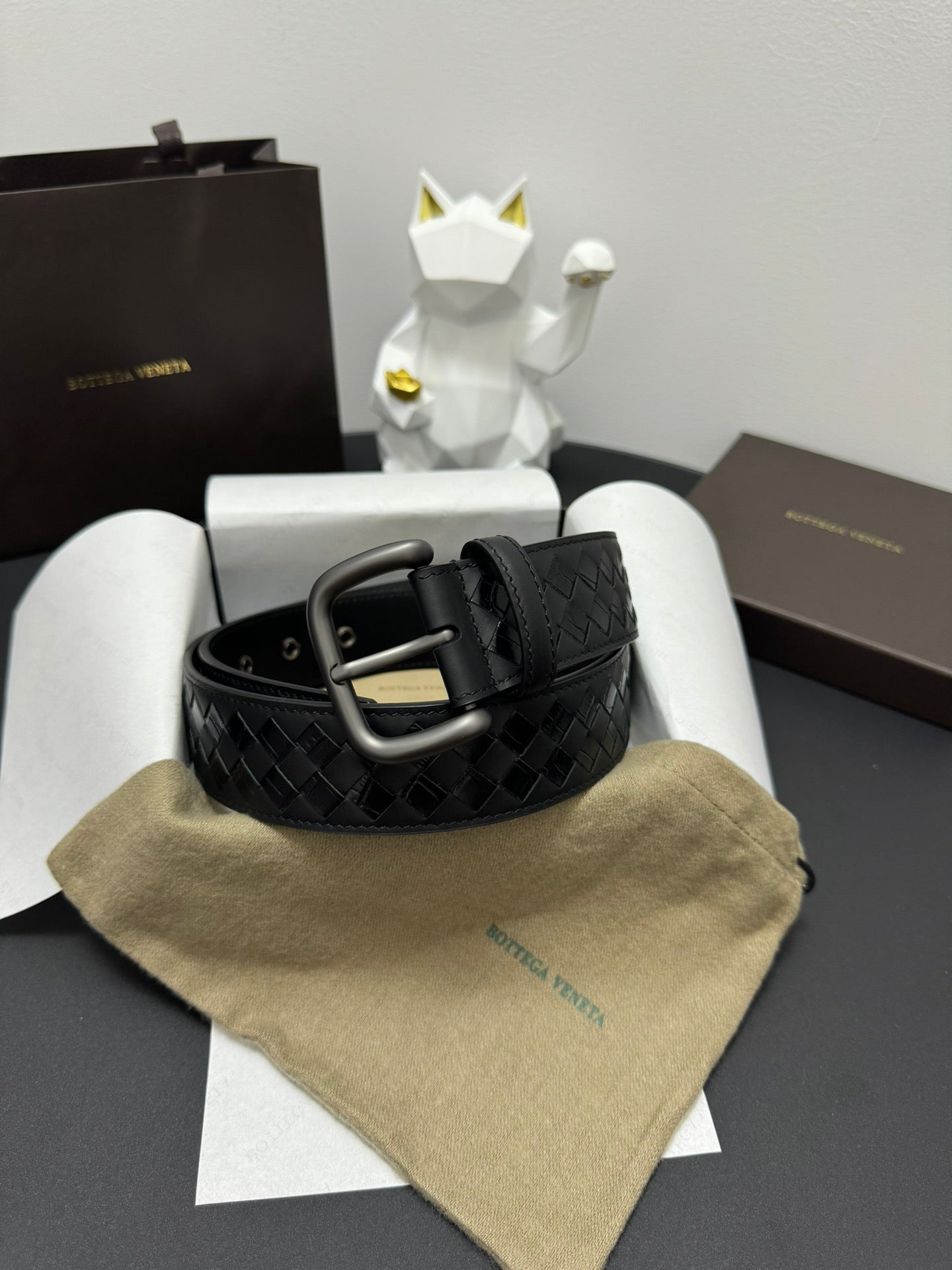 Bottega Veneta Handwoven Cowhide 4.0cm Shoe - Black