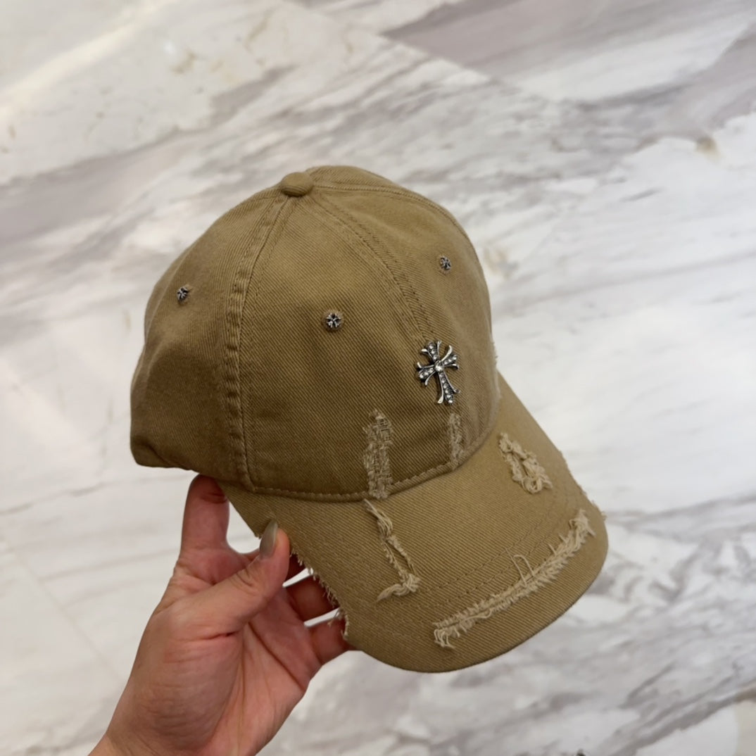 Retro Distressed Korean Style Baseball Cap