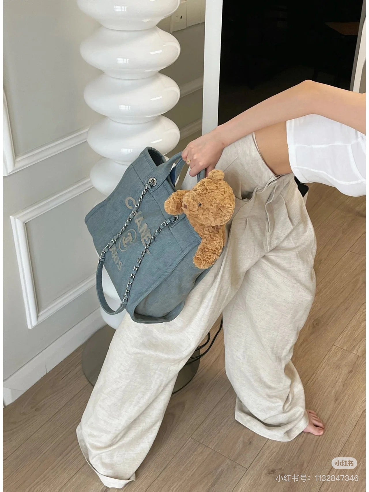 Chanel Denim Shopping Bag