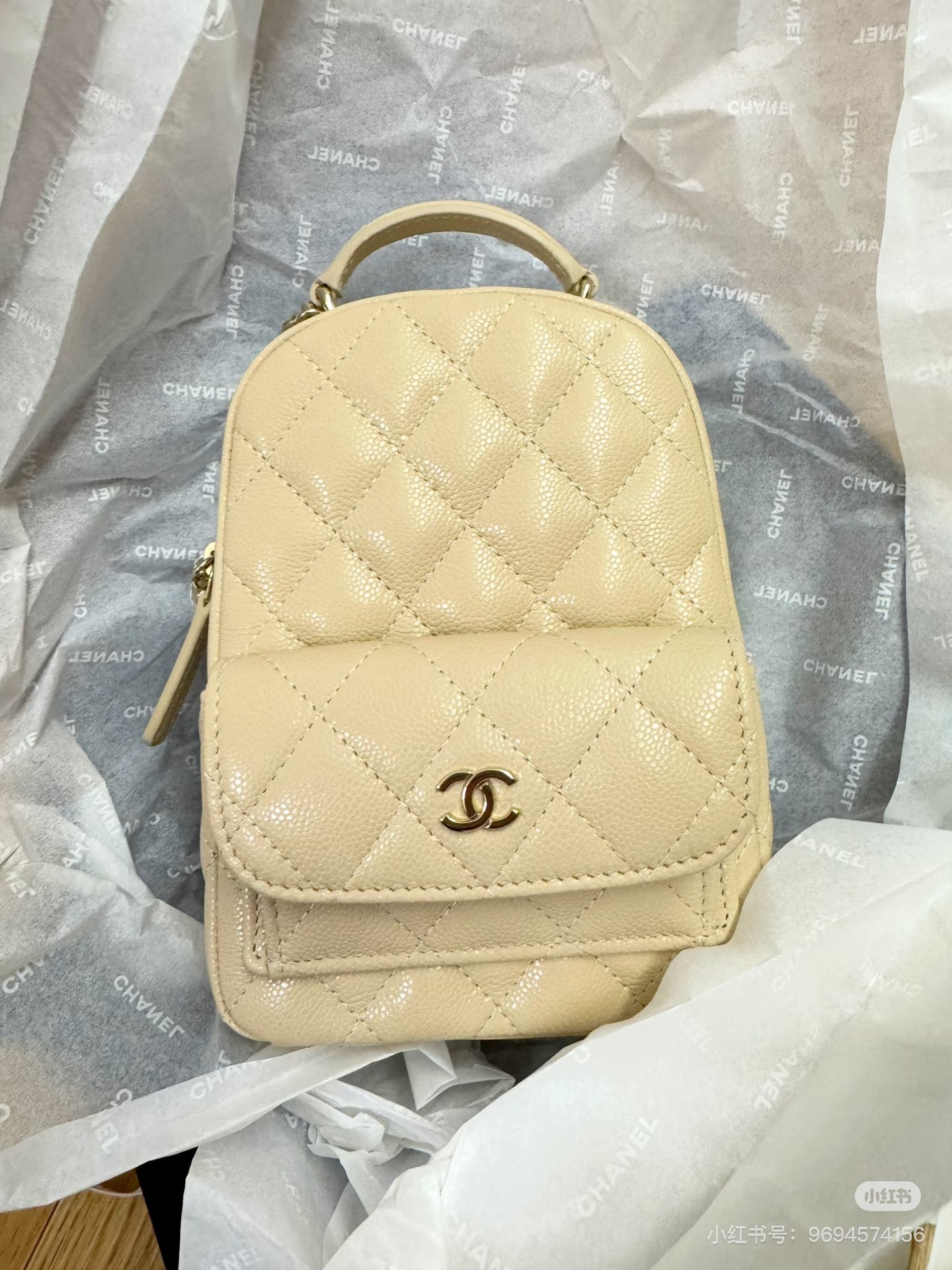 Chanel Caviar Leather Backpack - Luxury Designer Bag