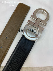 High-End Customizable Double-Sided Men's Belt - Genuine Cowhide