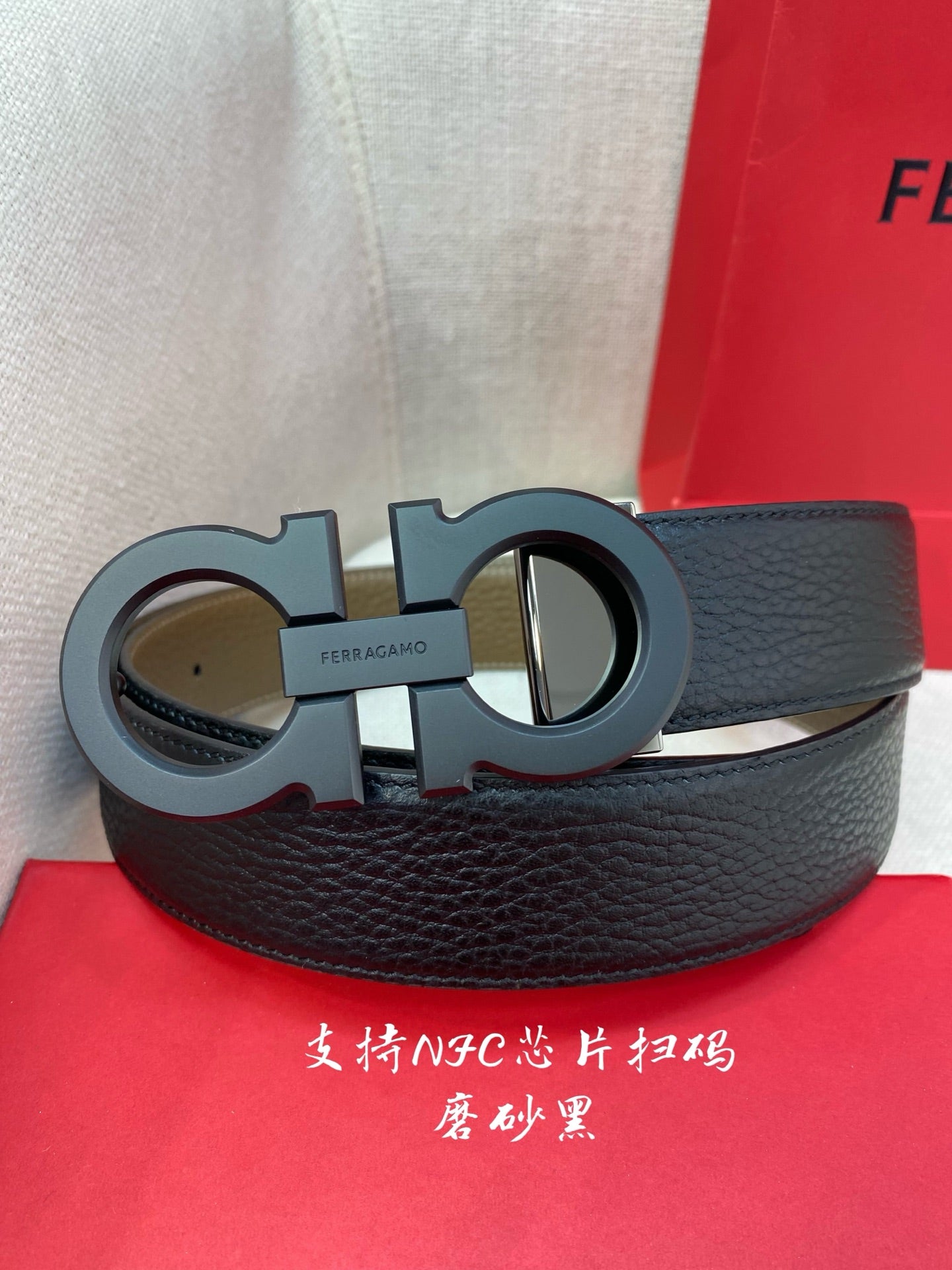 High-End Customizable Double-Sided Men's Cowhide Belt