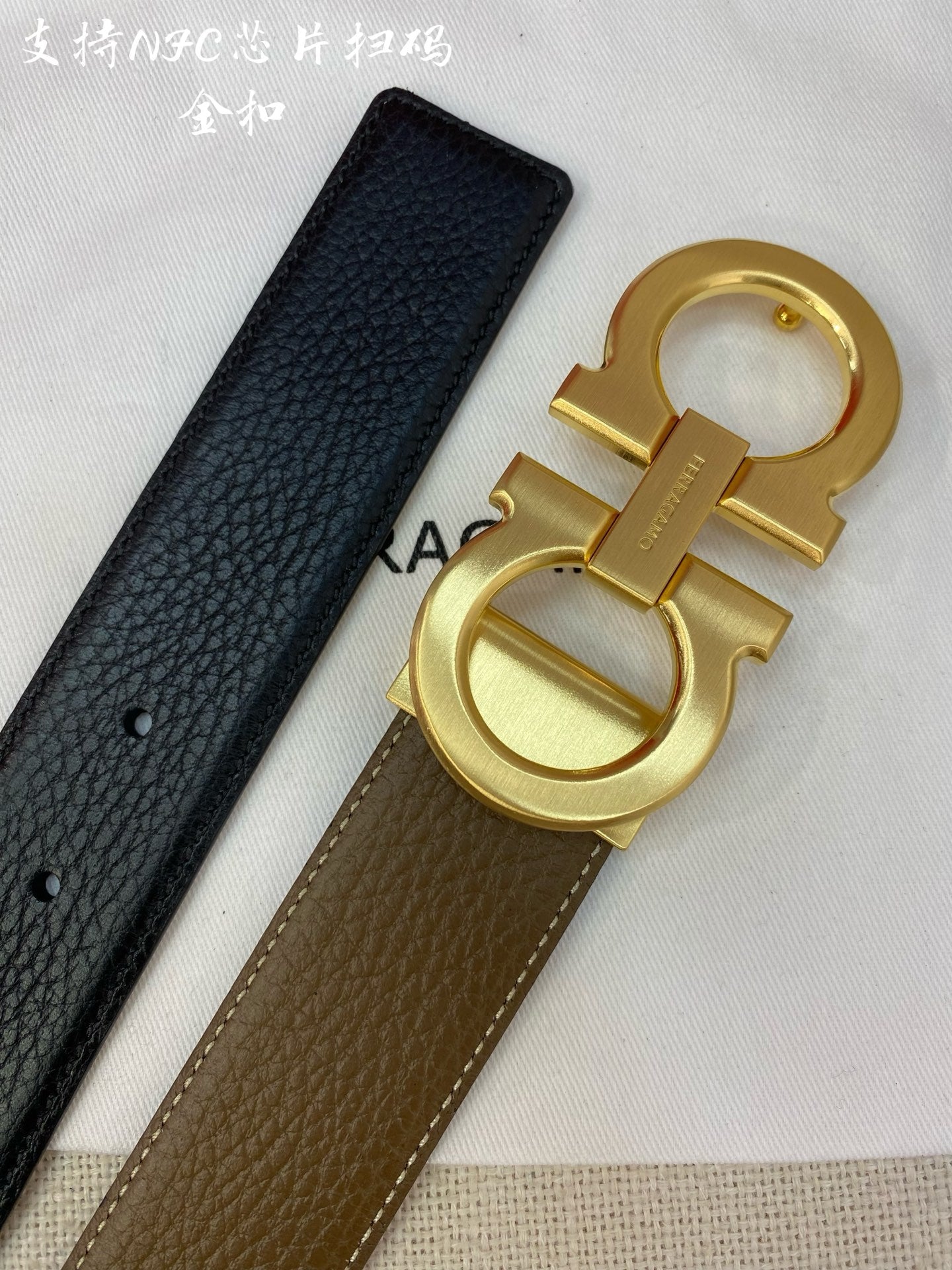 Premium Double-Sided Cowhide Men's Belt - Customizable and Stylish