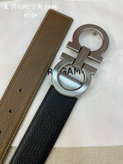 Custom Dual-Sided Men's Cowhide Belt - 3.5cm