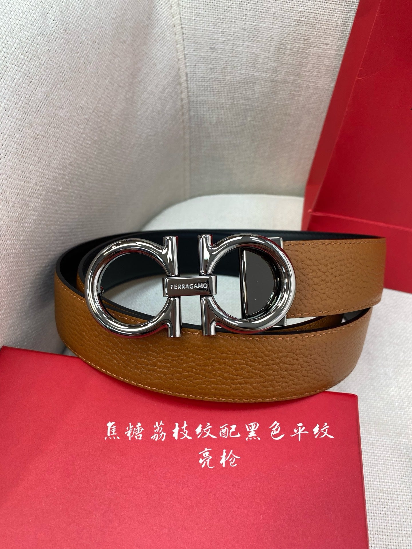 Premium Double-Sided Men's Leather Belt - Customizable Fit