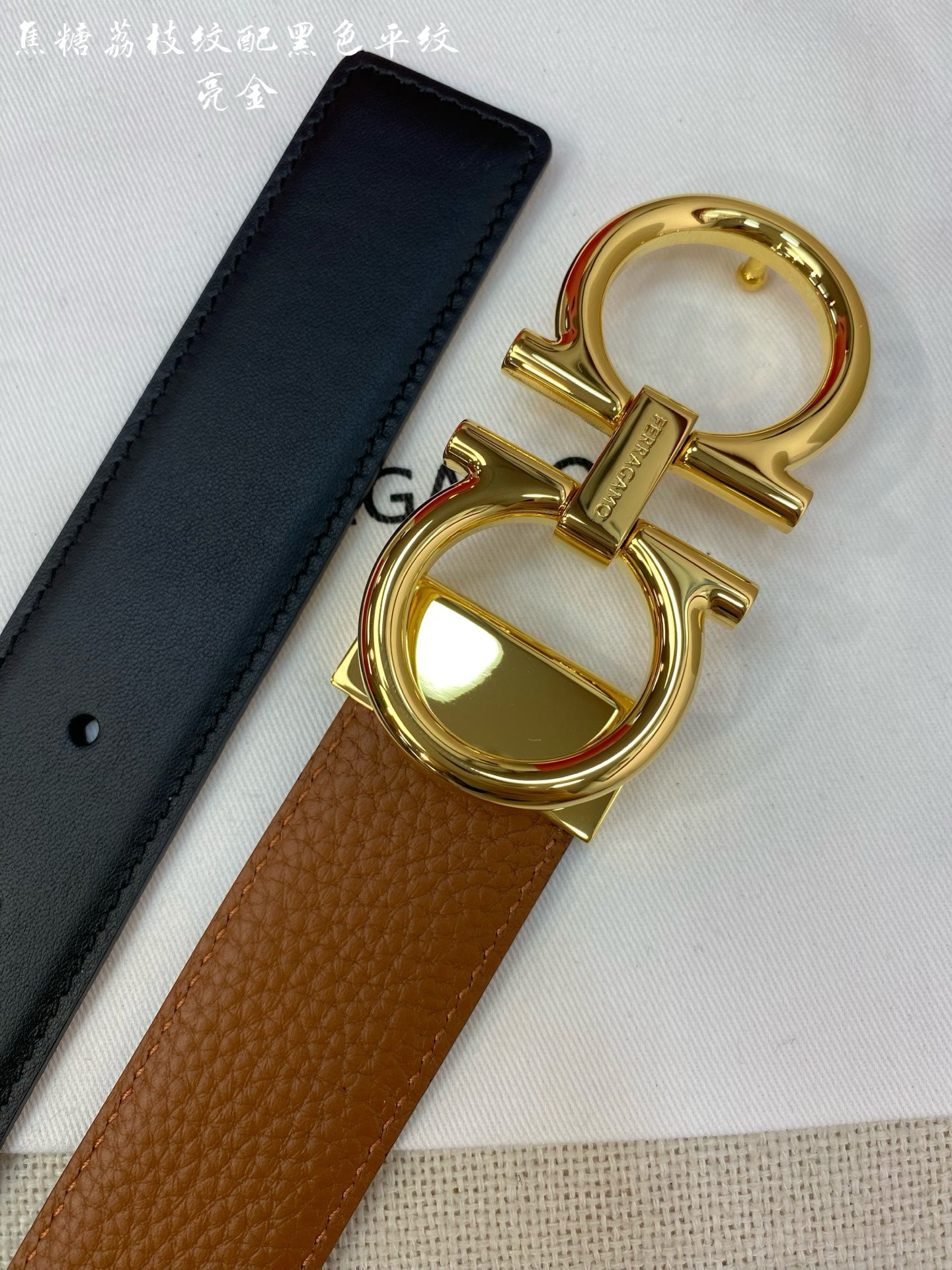 Premium Double-Sided Cowhide Men's Belt - Customizable