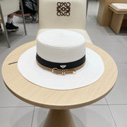 Prada Color Block Straw Hat - Stylish Summer Accessory