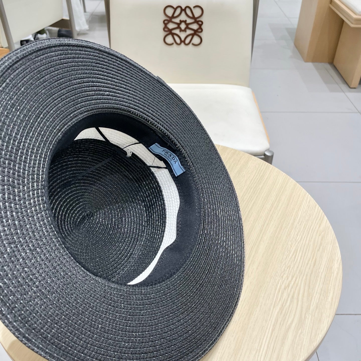 Prada Color Block Straw Hat - 57cm Head Circumference