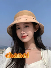 Chanel Women's 2025 Anti-UV Fisherman Bucket Hat - Summer Outdoor Accessory