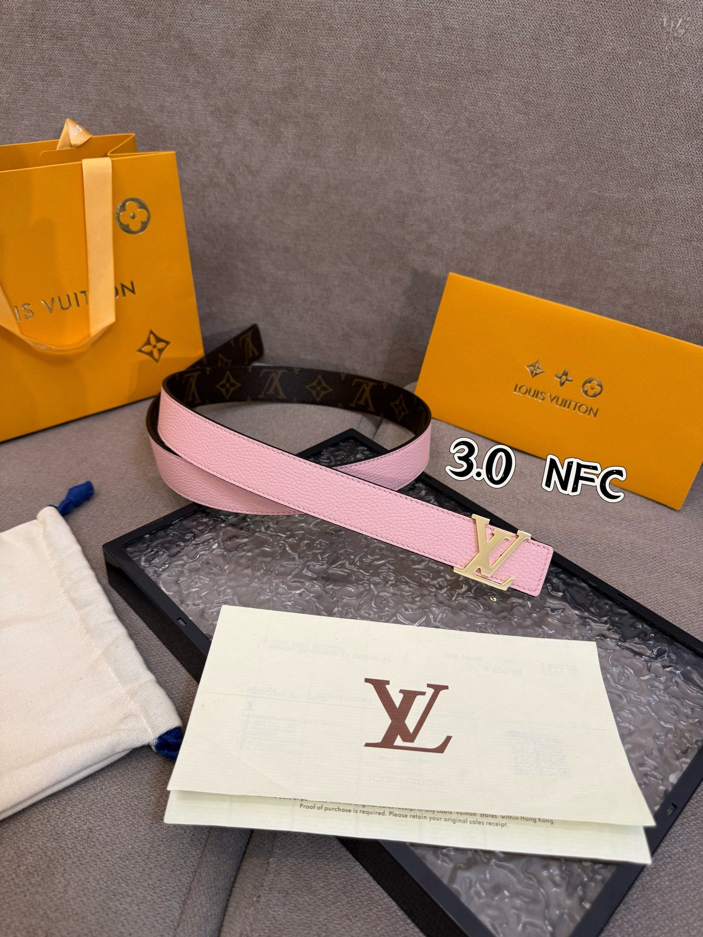 LV Initiales Reversible Belt - Elegant Monogram Canvas and Grained Calf Leather