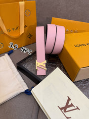 LV Initiales Reversible Belt - Elegant Monogram Canvas and Grained Calf Leather